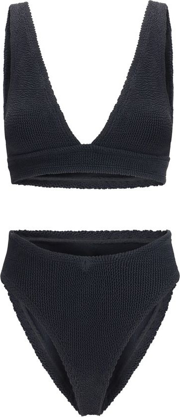 Black Polyamide One-Piece Swimsuit Hunza G