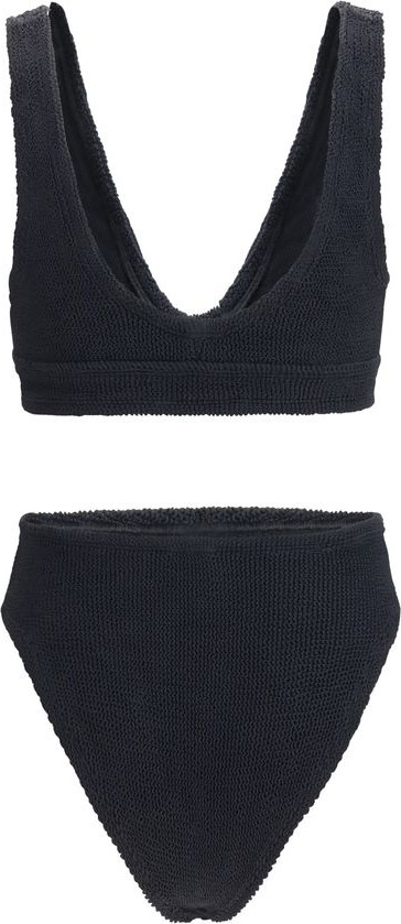 Black Polyamide One-Piece Swimsuit Hunza G