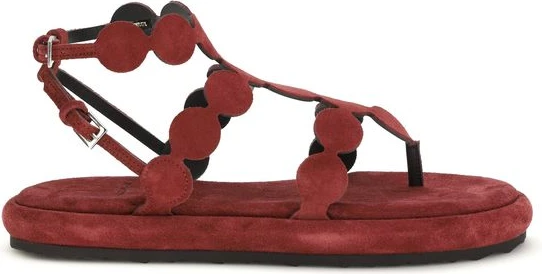Brown Calf Leather Bos Taurus Platform Sandals