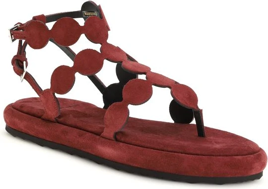 Brown Calf Leather Bos Taurus Platform Sandals