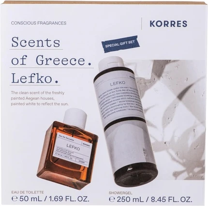 Lefko Туалетная вода и гель для душа Korres