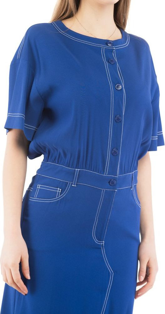 Multicolor Marabou Casual Dress Moschino