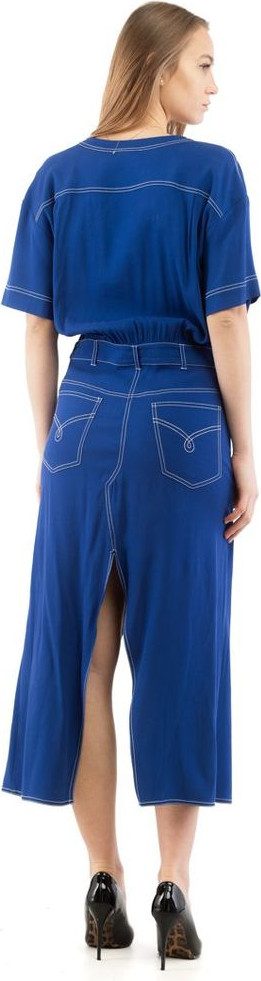 Multicolor Marabou Casual Dress Moschino