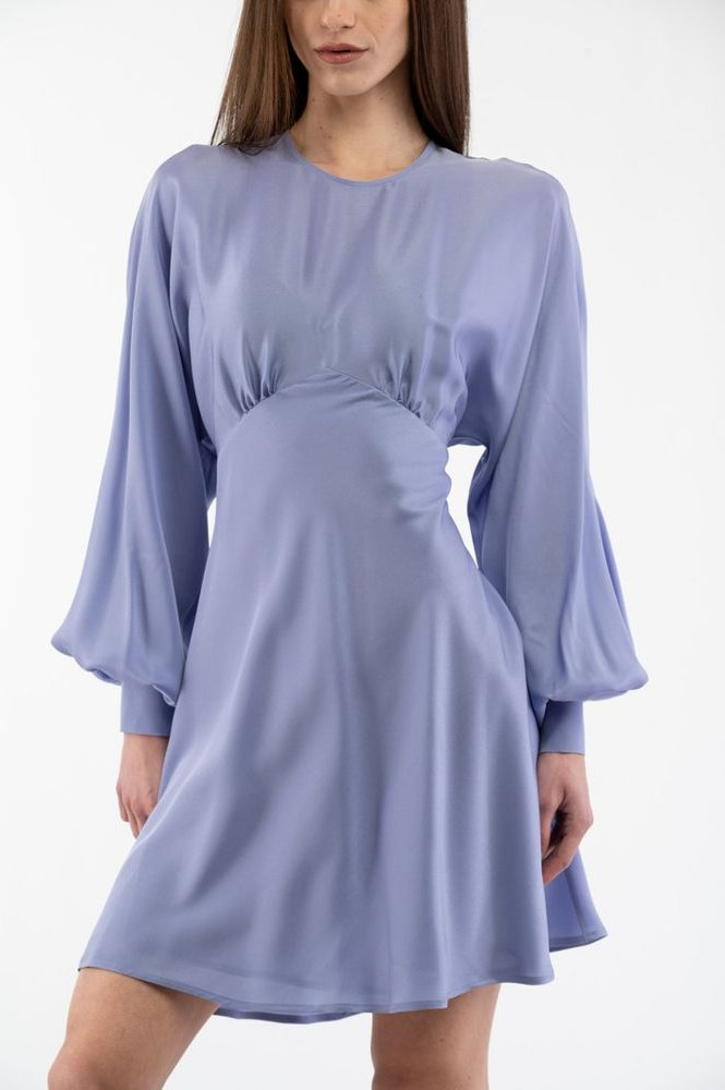 Purple Marabou Casual Dress Moschino