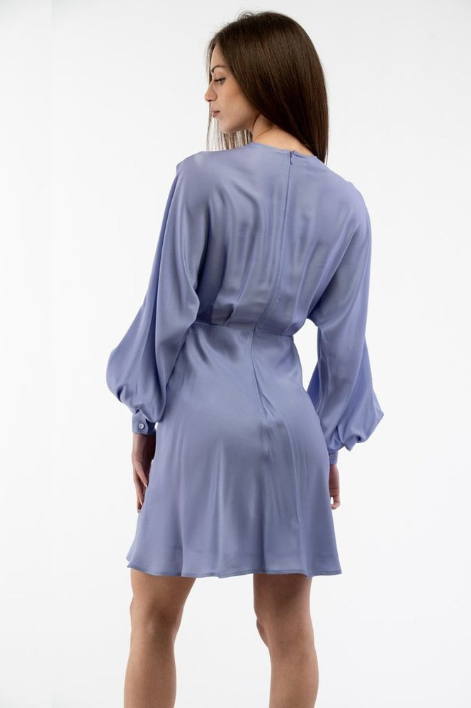 Purple Marabou Casual Dress Moschino