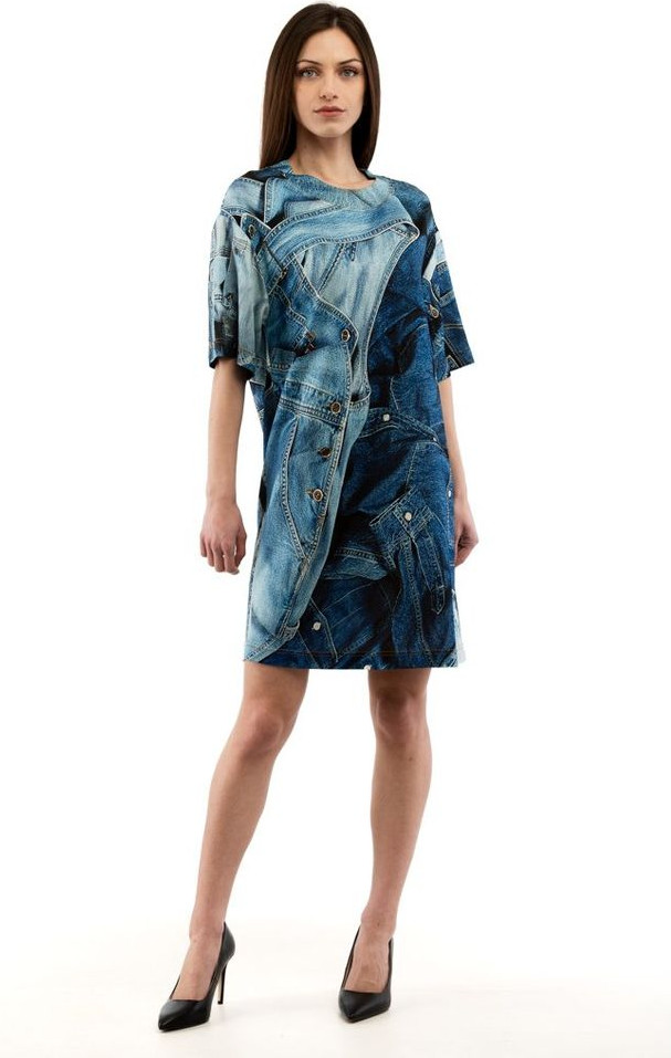 Multicolor Viscose Casual Dress Moschino