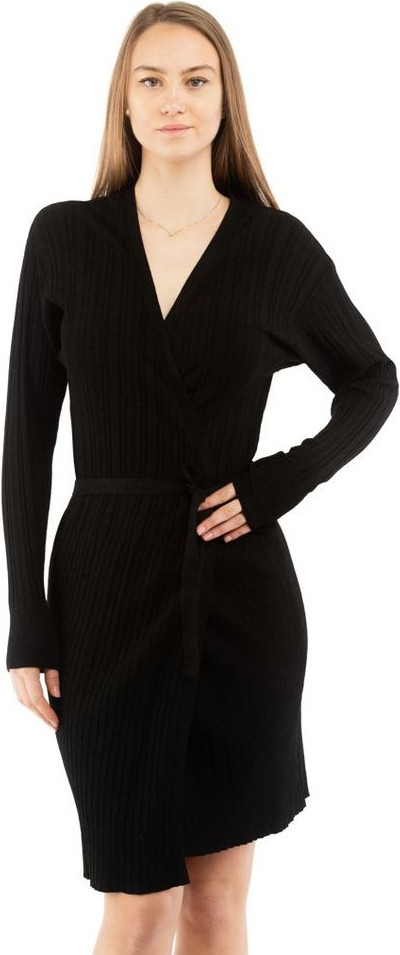 Black Viscose Casual Dress