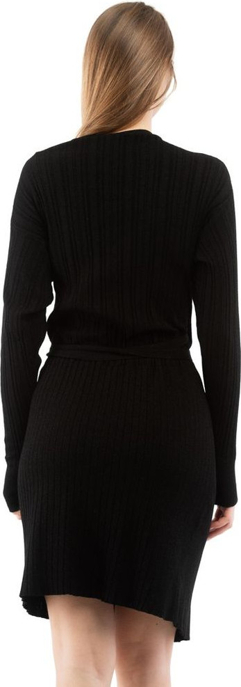 Black Viscose Casual Dress