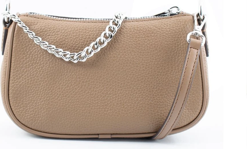 Коричневая сумка через плечо из меха Michael Kors
