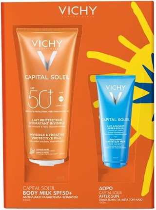 Vichy Защитное молочко SPF50+ и набор после загара