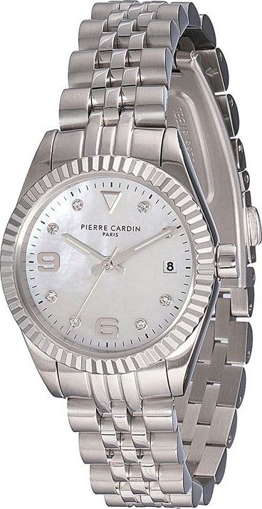 Pierre Cardin Серые часы с браслетом из нержавеющей стали