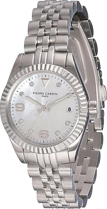 Pierre Cardin Серые часы с браслетом из нержавеющей стали