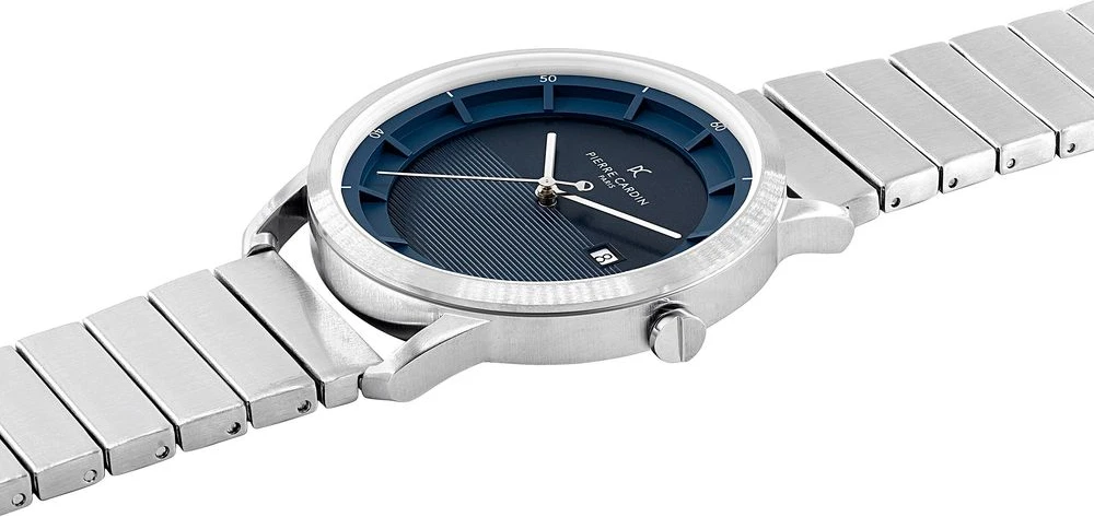 Pierre Cardin Серые кварцевые часы из нержавеющей стали