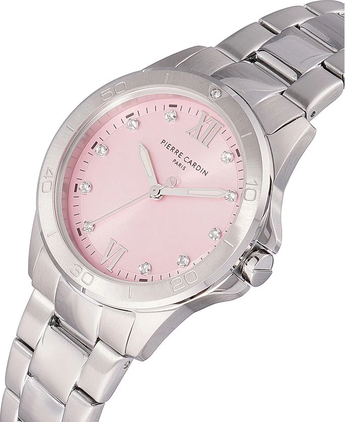 Gray Stainless Steel Dress Watch Pierre Cardin