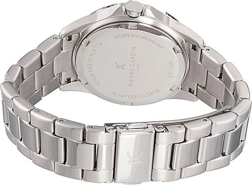 Gray Stainless Steel Dress Watch Pierre Cardin