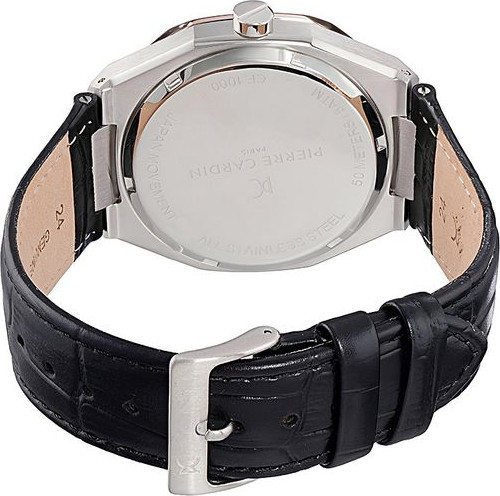 Часы Pierre Cardin Black Leather Dress Watch