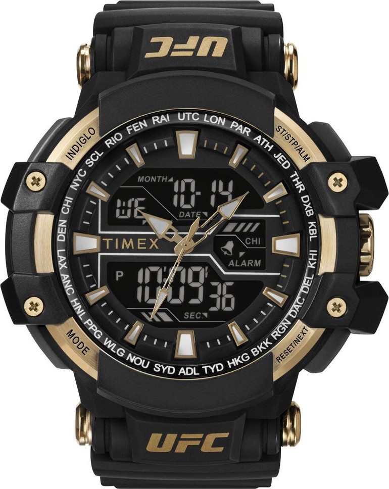 Черные спортивные часы Timex из резины