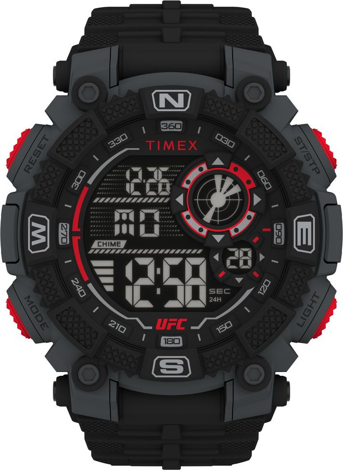 Черные спортивные часы Timex с ремешком из каучука