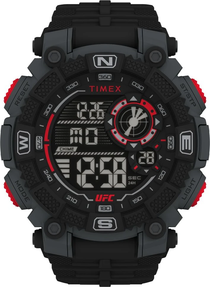 Черные спортивные часы Timex с ремешком из каучука
