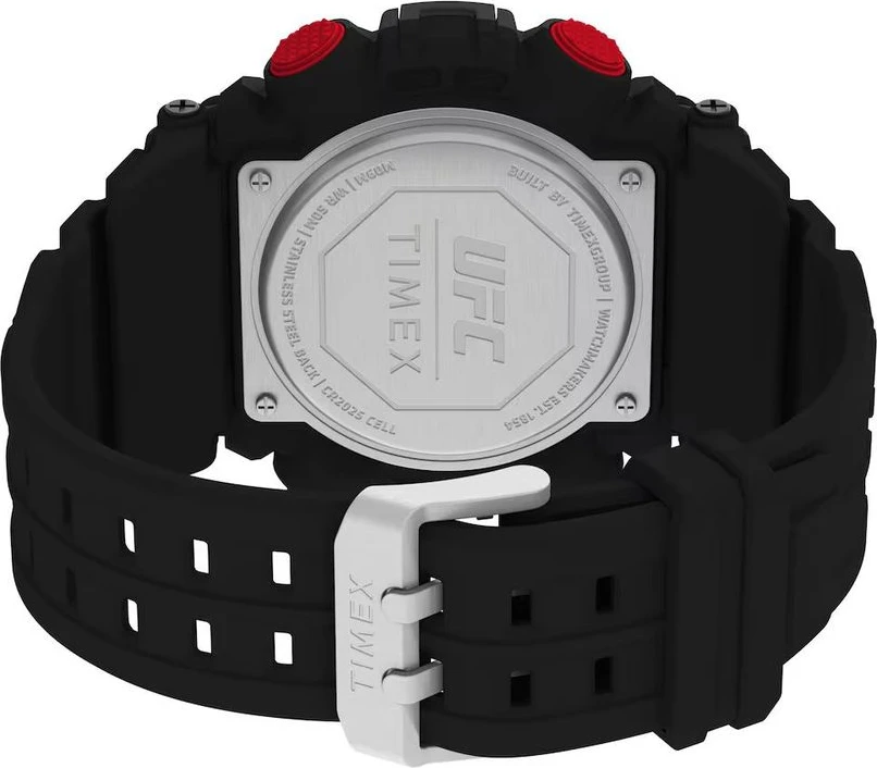 Черные спортивные часы Timex с ремешком из каучука