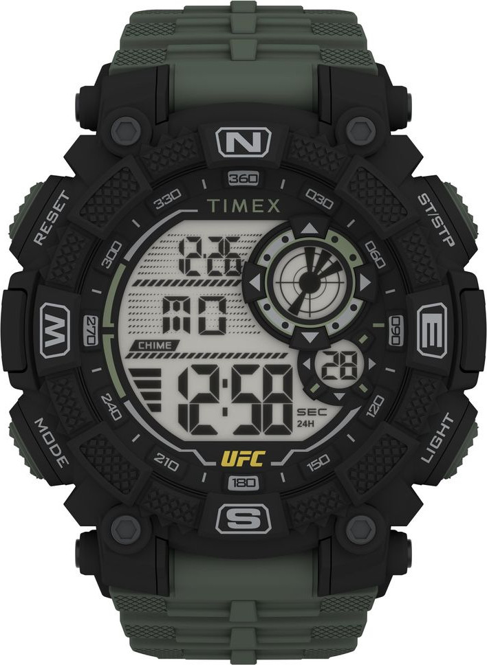 Спортивные часы Timex с двуцветным резиновым ремешком
