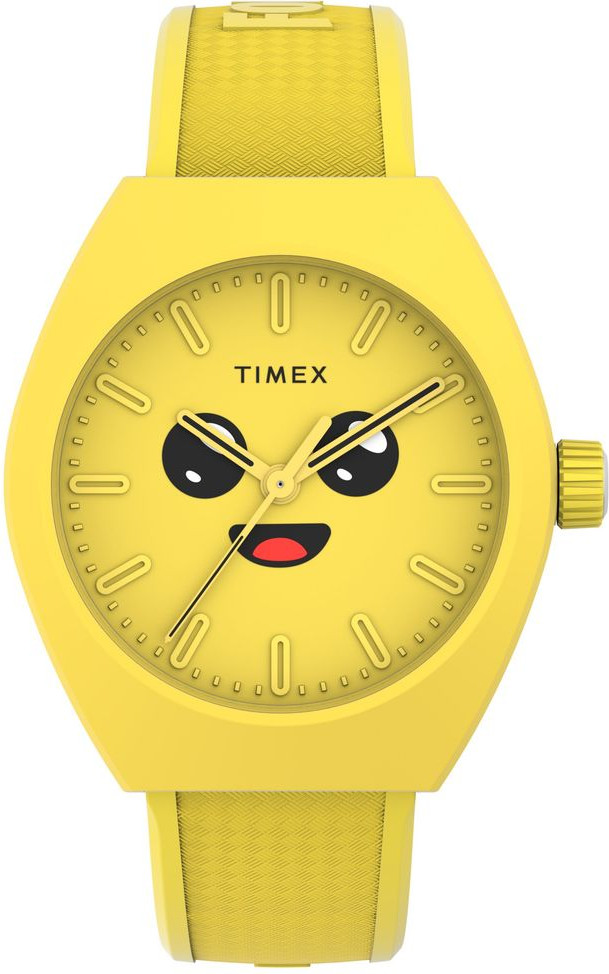 Двухцветные резиновые спортивные часы Timex