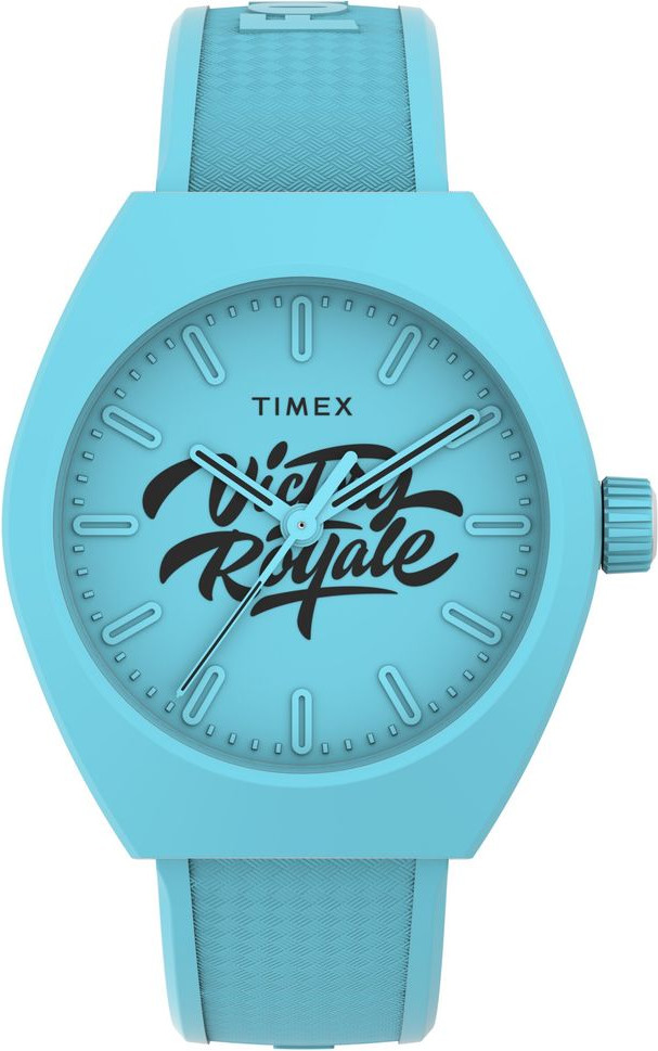 Синие резиновые спортивные часы Timex