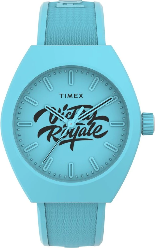Синие резиновые спортивные часы Timex