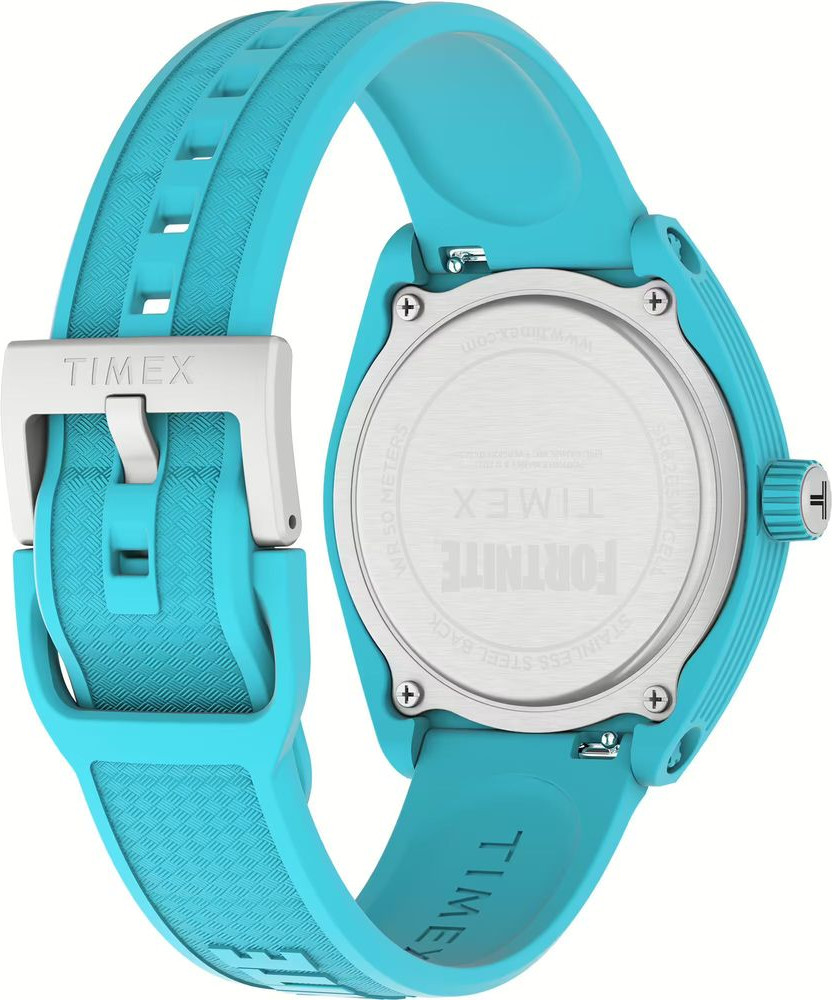 Синие резиновые спортивные часы Timex