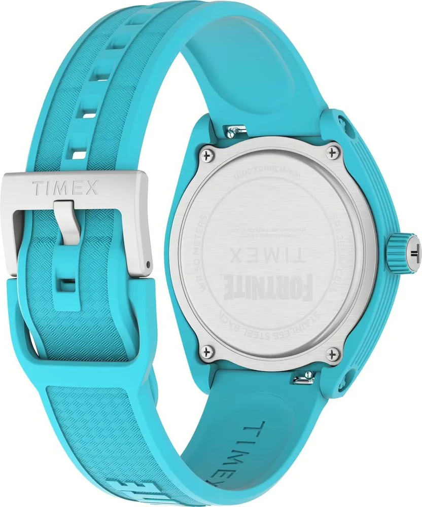 Синие резиновые спортивные часы Timex