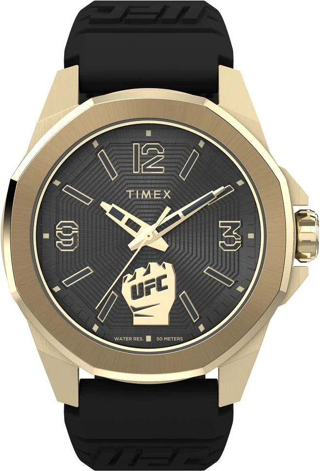 Черные спортивные часы Timex из синтетических материалов
