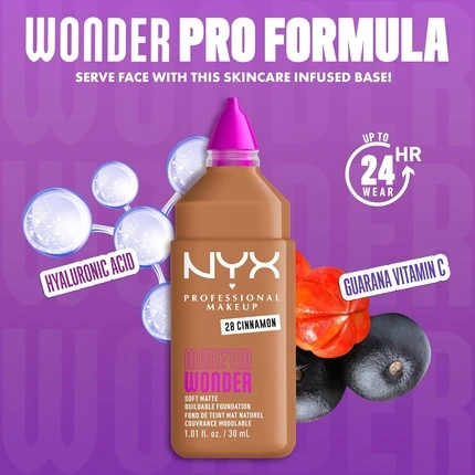 Soft Matte Foundation NYX Make 'Em Wonder Стойкость до 24 часов