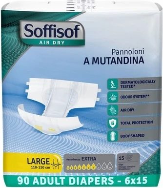 Подгузники для взрослых Soffisof Air Dry