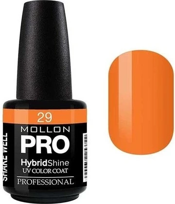 Гибридное блестящее цветное эмалевое покрытие UV Mollon Pro № 029 Grace