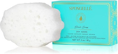 Spongellé Pedibuffer Очищает, Отшелушивает и Полирует Стопы с Ароматом Морской Травы