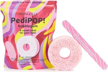 Spongellé Bubblegum Pedipop Pedi Buffer & Nail File Allinone - Средство для педикюра