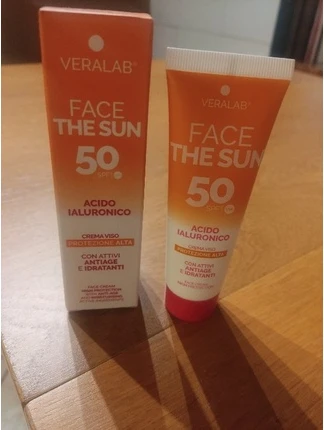 Солнцезащитный крем для лица Face The Sun Veralab