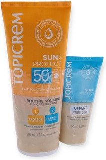 Солнцезащитный лосьон Spf50 + Охлаждающий гель после загара Topicrem