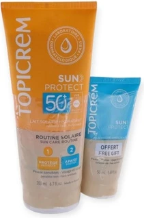 Солнцезащитный лосьон Spf50 + Охлаждающий гель после загара Topicrem