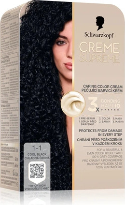 Permanent Hair Dye Schwarzkopf Creme Supreme