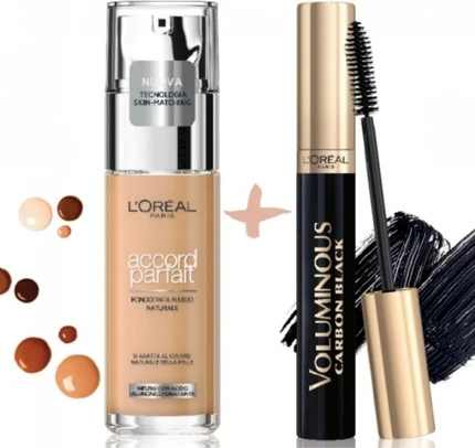 Тушь L'Oreal Accord Parfait Foundation 3d Mascara Voluminous X 5 Carbon Black
