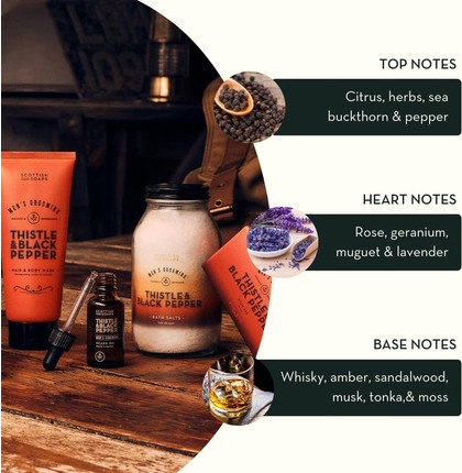 Мыло для бритья Scottish Fine Soaps "Чертополох и черный перец"