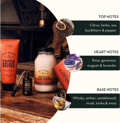 Мыло для бритья Scottish Fine Soaps "Чертополох и черный перец"