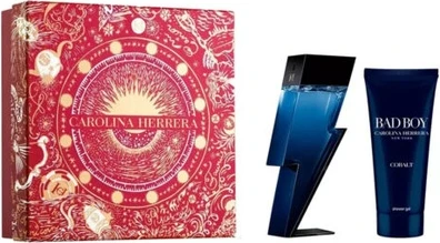 Набор: туалетная вода 100 мл и гель для душа Carolina Herrera Bad Boy Cobalt