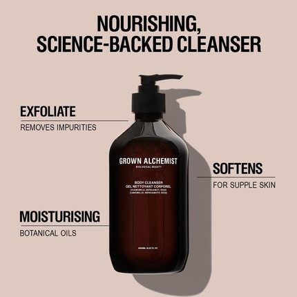 Очищающее средство для тела Grown Alchemist с ромашкой, бергамотом и розой