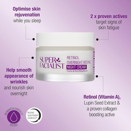 Super Facialist Retinol Overnight Resync Night Cream