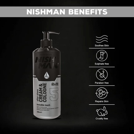 Aftershave Cream Cologne Nishman Invisible Touch 05