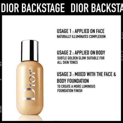 Тональная основа для лица и тела Face & Body Glow Foundation Christian Dior