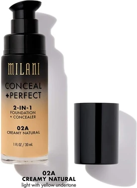 Тональная основа + консилер Milani