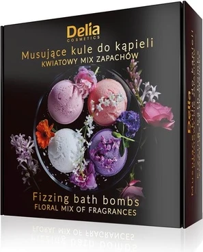 Effervescent Bath Balls Delia Cosmetics Floral Scent Mix